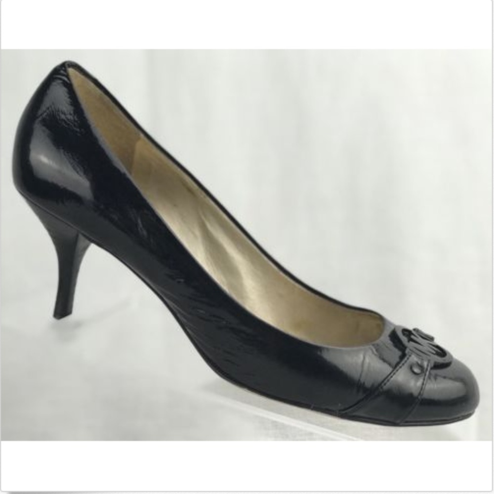 Michael Kors Black Patent Leather Pump Heels